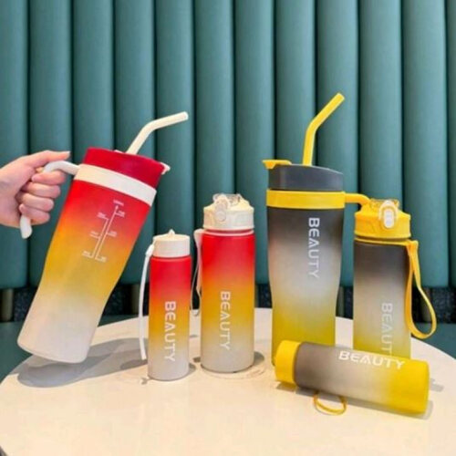 3pcs Water Bottle with Tumler